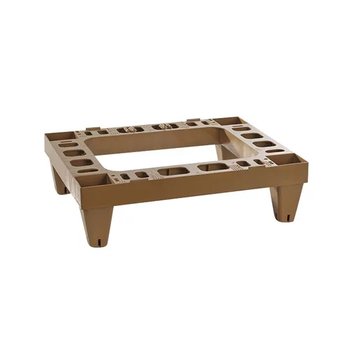 Pieds en plastique pour ruche : palette Nicot 54x43x15
