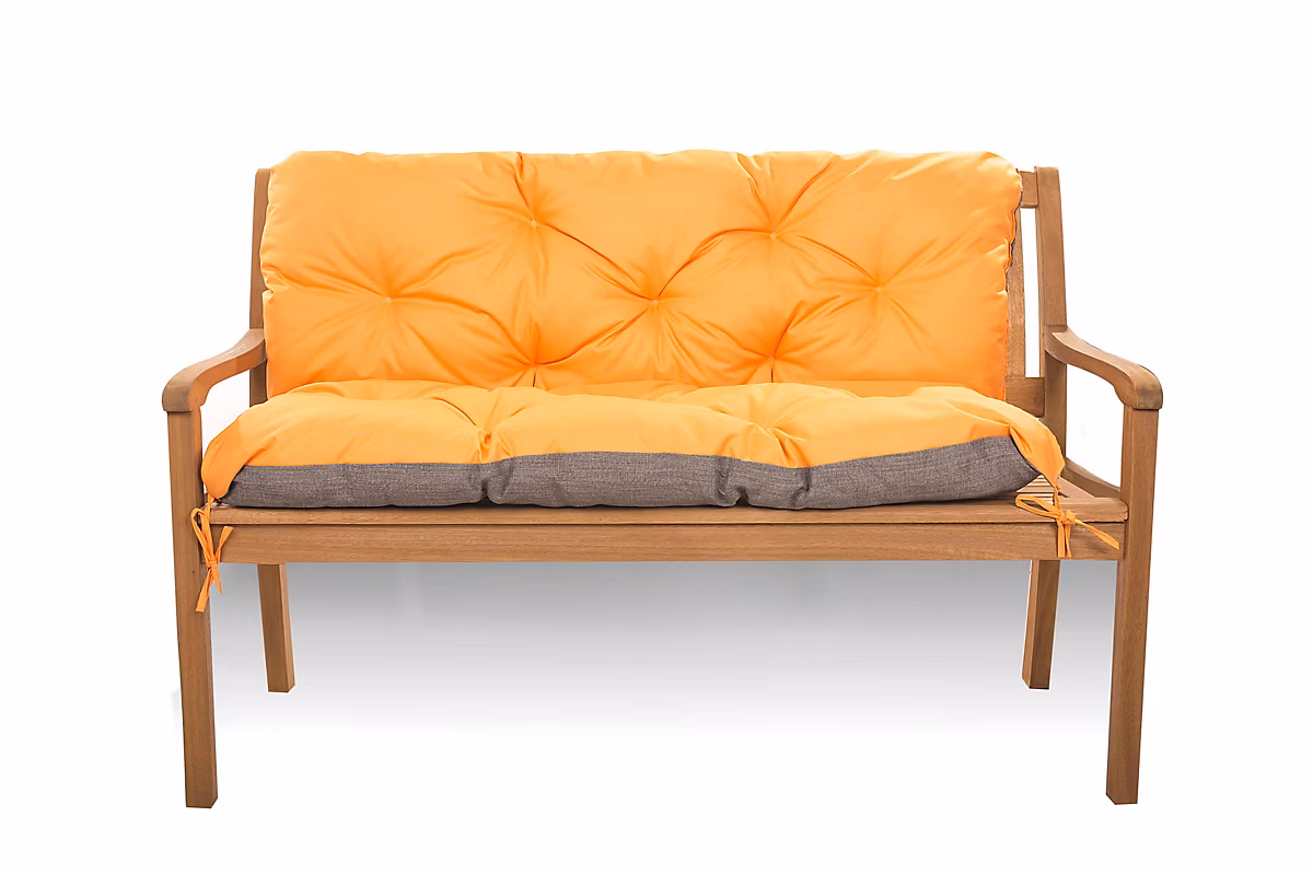 Coussin pour banc de jardin 110 × 50 × 40cm Orange coussin de banc extérieur – coussin de jardin, coussin de balançoire