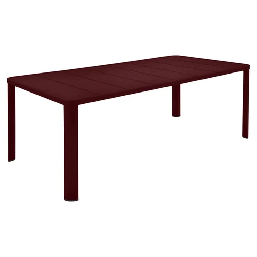 Table Oléron coloris noir en acier Fermob - 205 x 100 cm