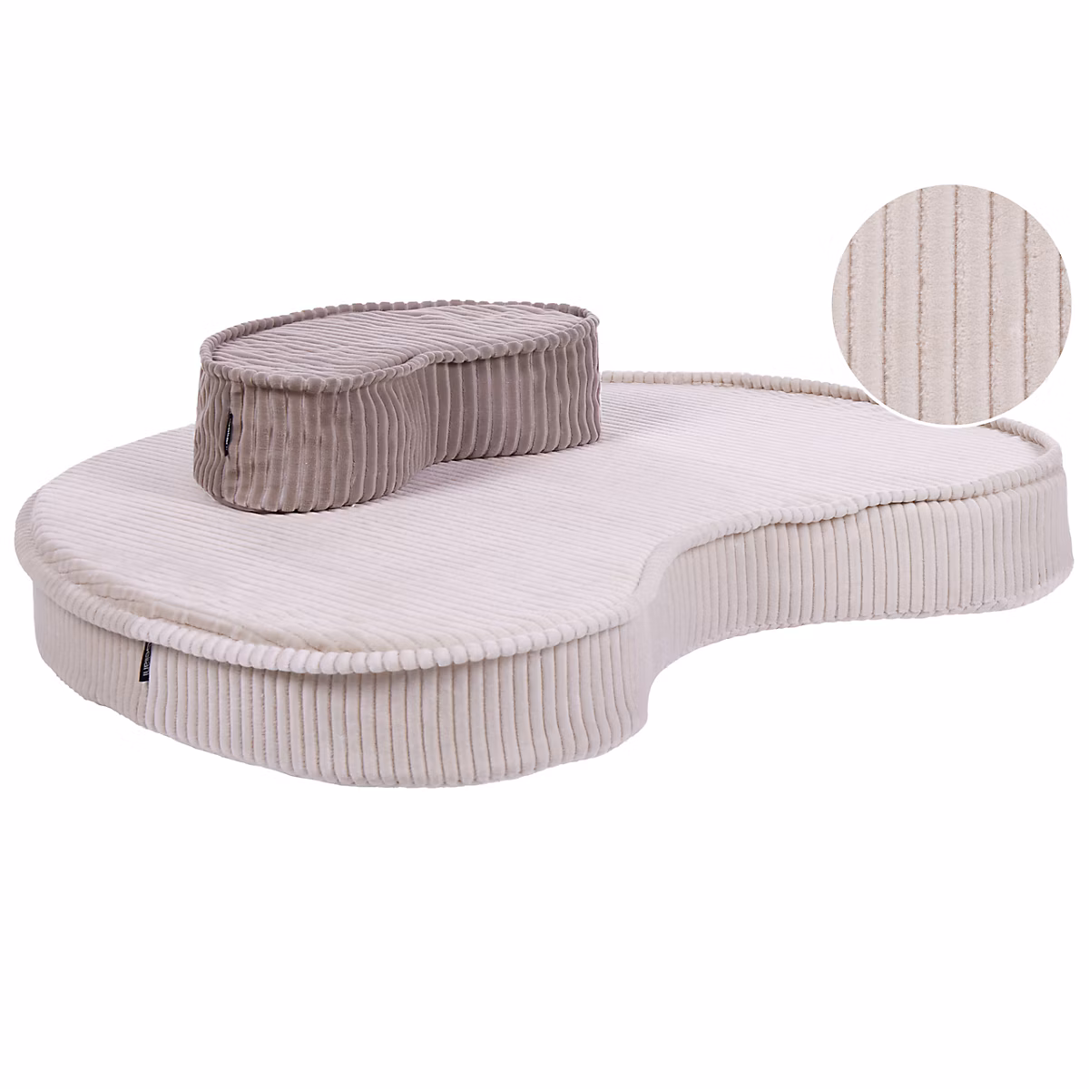 Coussin, plaid et pouf – Coussin de sol minimaliste entissu beige NILI
