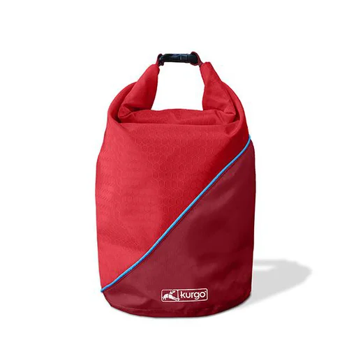 Sac de transport pour croquettes coloris rouge Kurgo