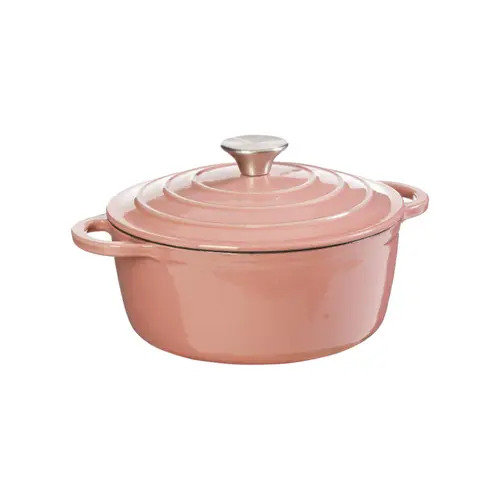 Cocotte en fonte vieux rose 2,7 L - 29 x 22 x 14,5 cm (2,7 L)