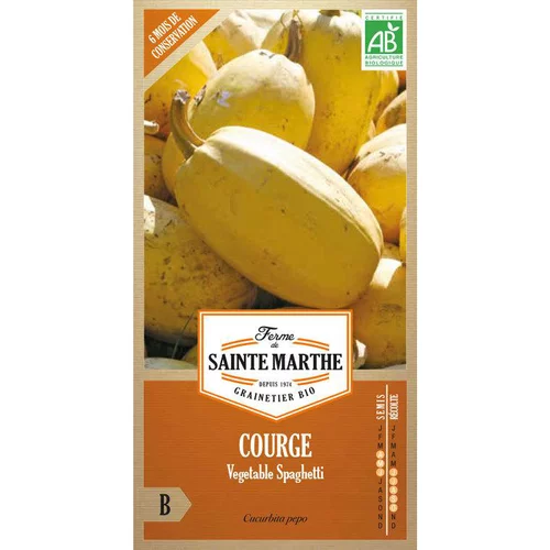 Graines de courgette spaghetti végétal bio Ferme de Sainte Marthe - graines à semer