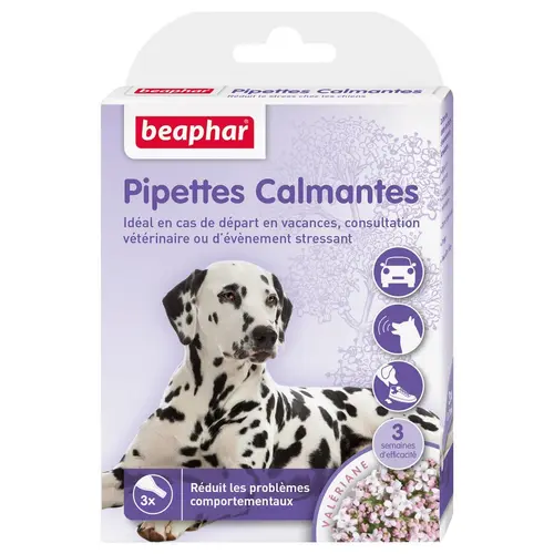 Pipettes calmantes pour chien x 3