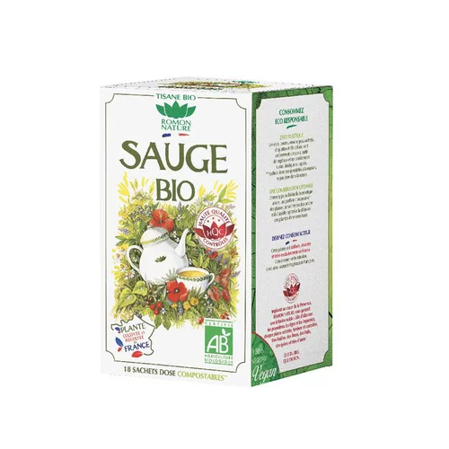 Tisane à la sauge bio en boite de 27 g
