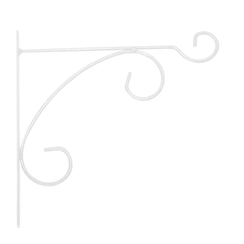 Potence en fer rond blanc 32 cm