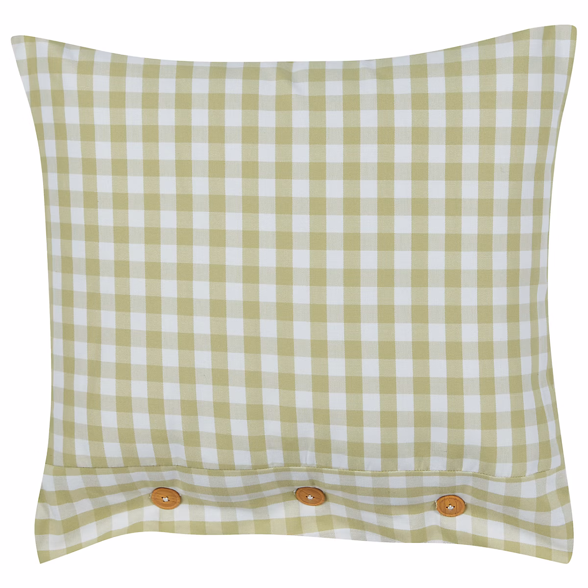 Coussin TALYA 45 × 45 cm Vert olive À carreaux