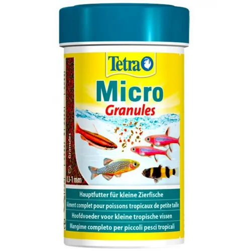 Alimentation pour poissons granulés micro - TETRA - 100 ml, 45 g
