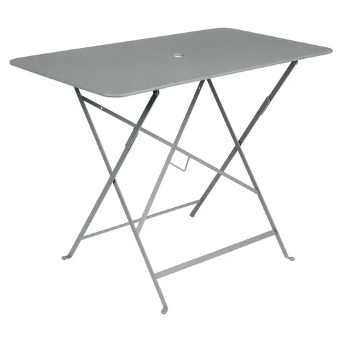 Table pliante en acier coloris gris lapilli Bistro Fermob - 97 x 57 x 74 cm