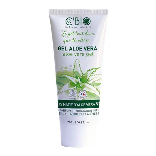 Gel Aloe Vera bio 98% Tube 200 ml blanc