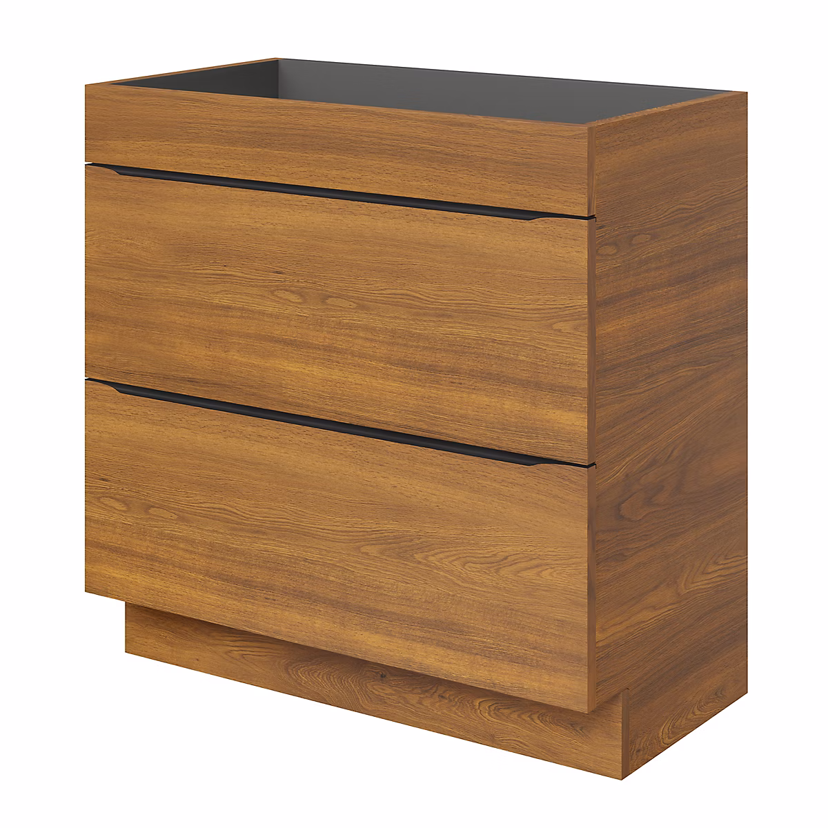 Meuble sous vasque à poser l.80 x H.82 x P.45 cm – effet noyer, GoodHome Imandra