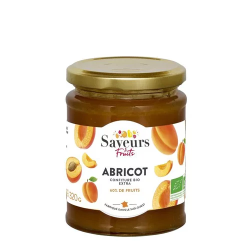 Confiture Extra d’abricot bio - 320 g