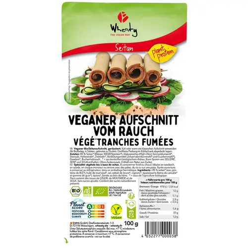 Végé'tranches fumées Wheaty - 100 g