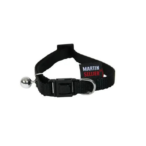 Collier pour chat en nylon noir