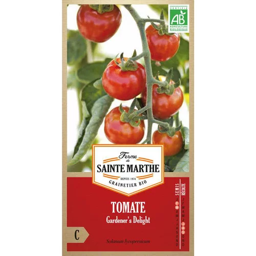 Graines de tomate gardener's delight bio Ferme de Sainte Marthe - graines à semer
