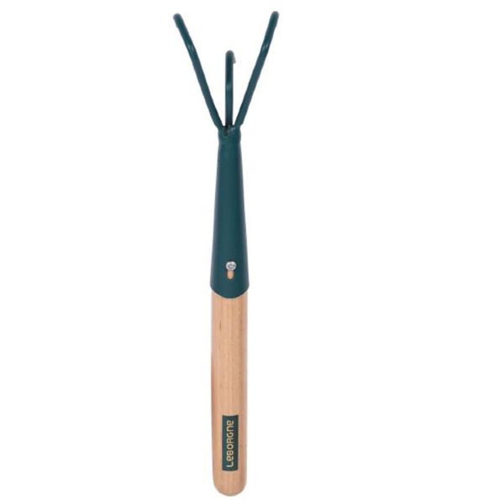 Leborgne Griffe 3 dents à main Duopro - manche bois certifié PEFC 100% – Aménagement du jardin