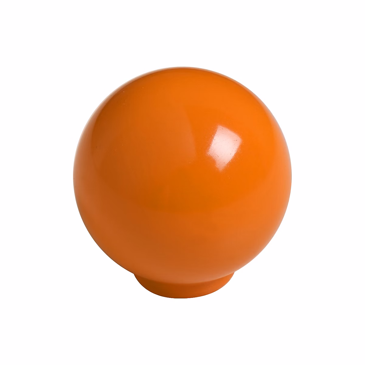 Bouton de meuble boule abs diamètre 24 mm orange brillant piéces – lot de 75