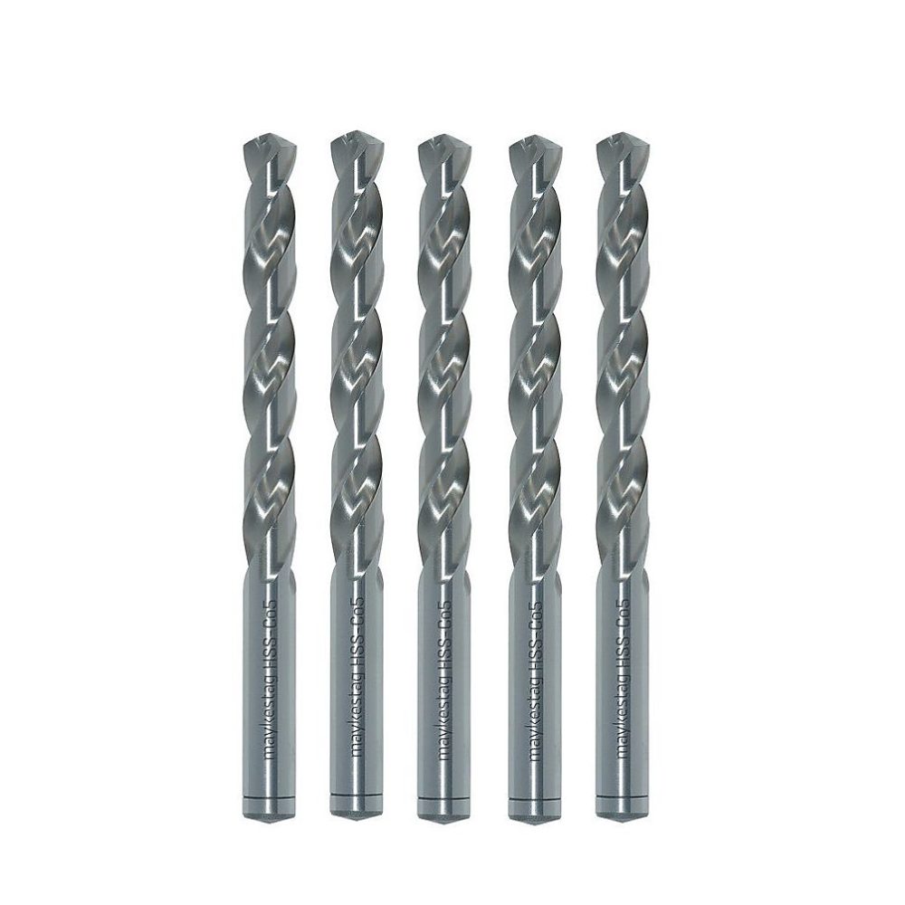 10 Forets Hélicoïdaux HSS Cobalt DIN 338 R – AS, Inox, Aciers D. 3.6 x Lt. 70 x Lu. 39 x Q. 3.6 mm x Z2, Diamwood