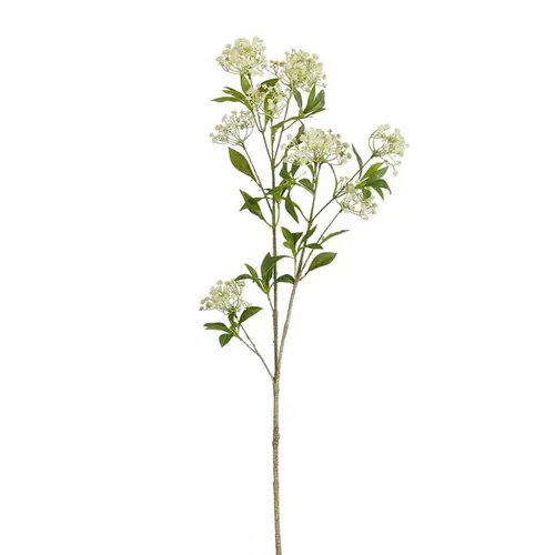 Tige de gypsophile artificiel crème en plastique recyclé - 106 cm