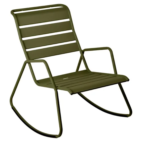 Rocking chair Monceau coloris vert en acier Fermob - 68 x 78 cm