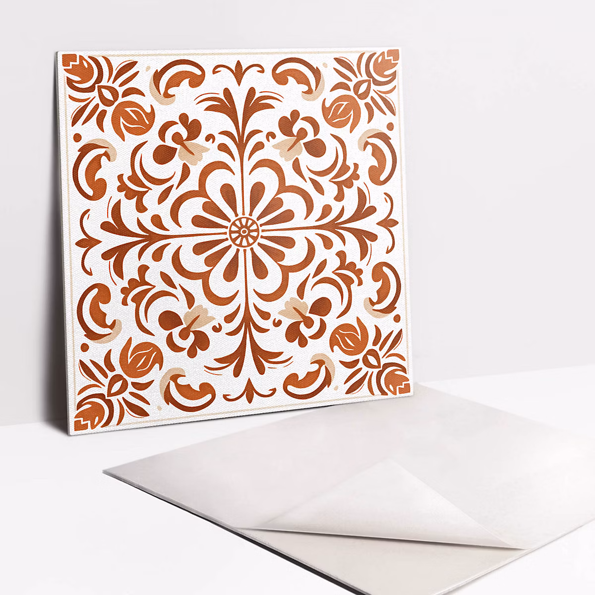 Carreaux vinyle Tulup 30 × 30 cm Ornement à motifs 9 pcs