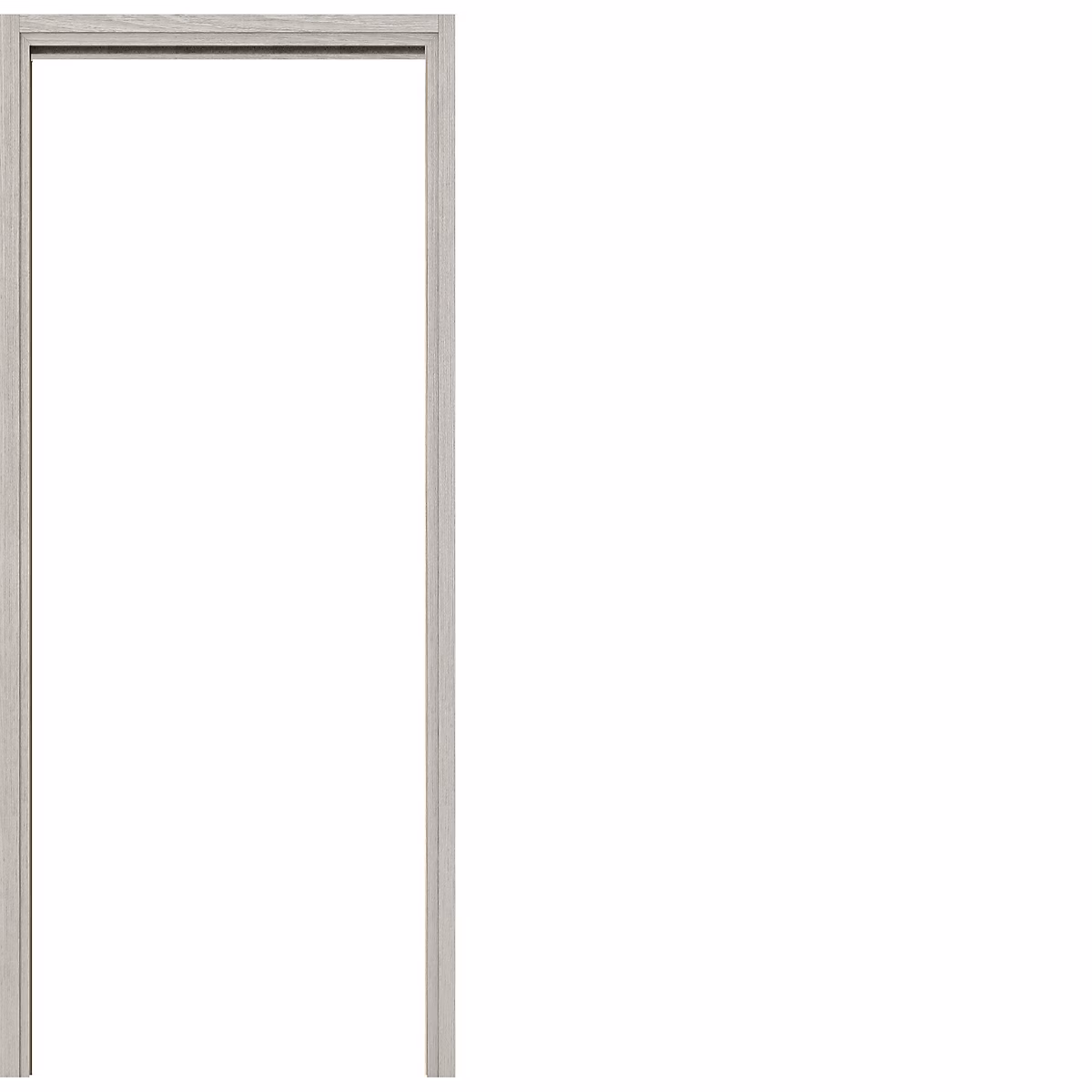 Kit de finition mélaminé chêne blanchi grigio pour porte à galandage | recoupable – cloison 100 mm
