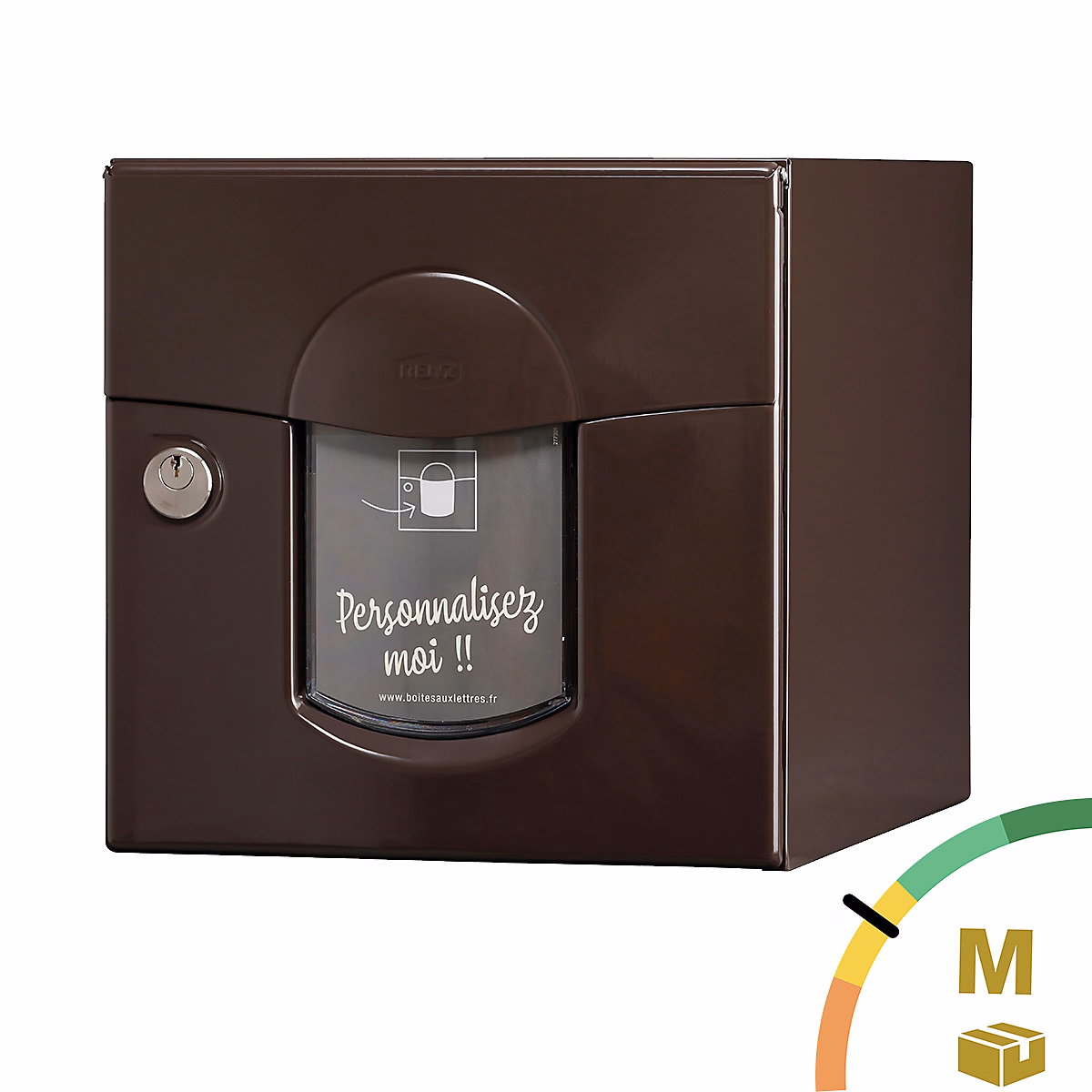Boîte aux lettres, boîte à colis et accessoires – Boite aux lettres Soléa 2 portes brun 8019 B