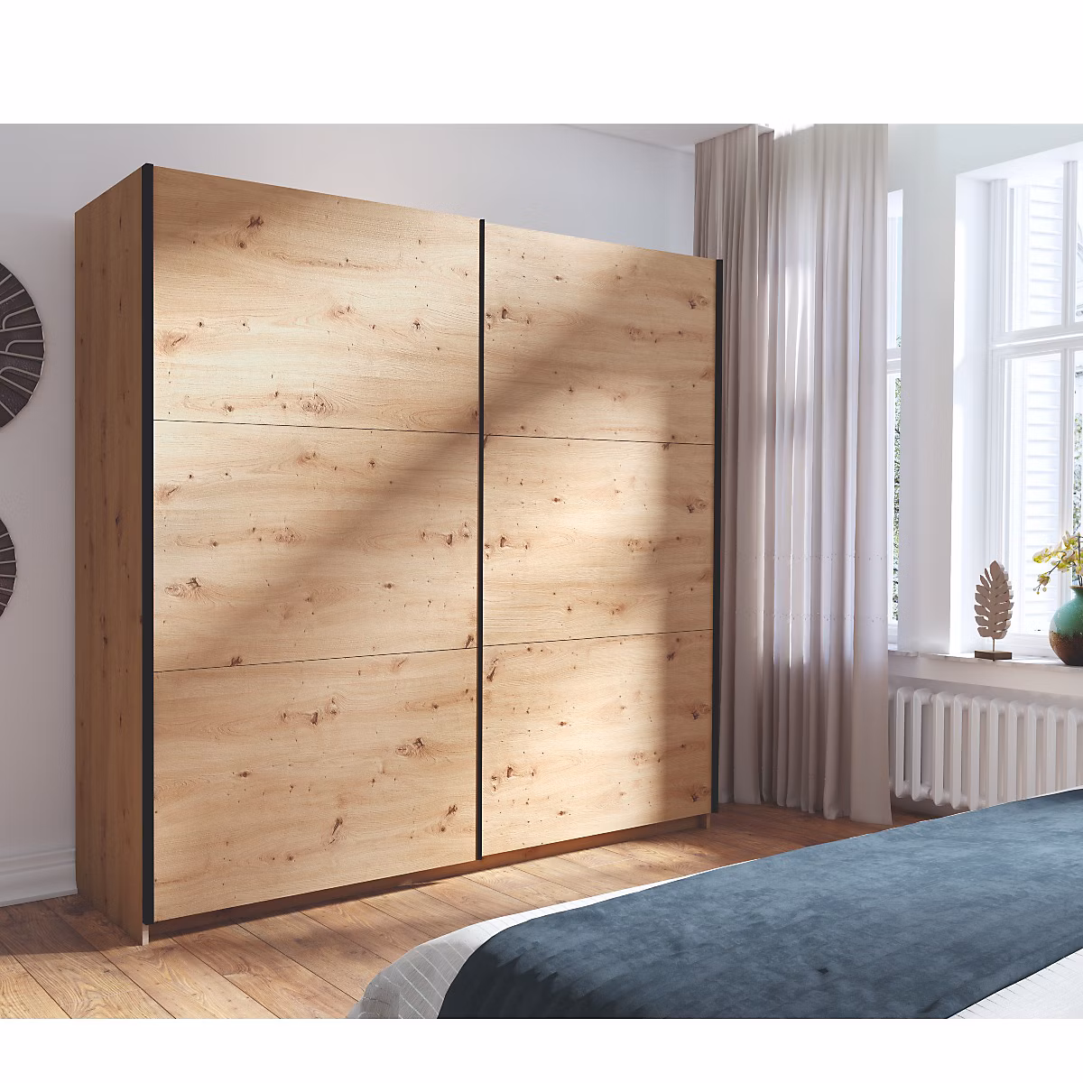 Armoire dressing moderne avec portes coulissantes 150cm KAS – Réf. TYRTSSNVQ7683014937