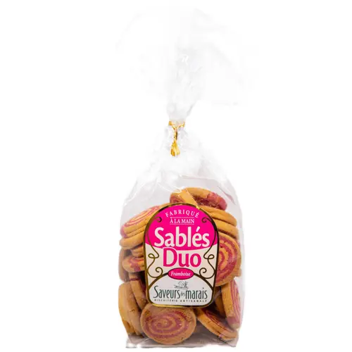 Sablés duo framboise Saveurs des marais - 210 g