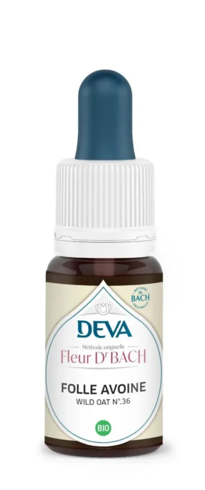 Complément alimentaire fleur de Bach folle avoine bio Deva - 15 ml