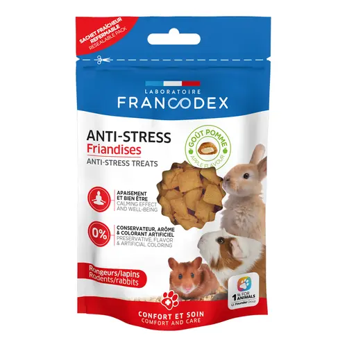 Friandises anti-stress pour NAC goût pomme Francodex - 50 g