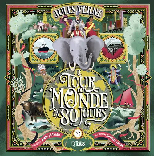 Livre "Le tour du monde en 80 jours" aux Éditions Lito