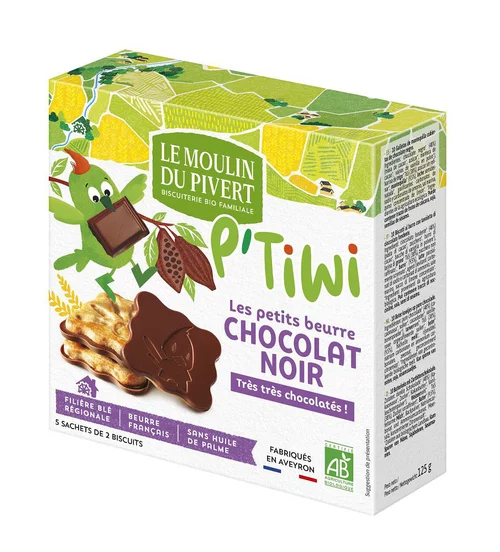 P'tiwi au Chocolat noir bio - 125 gr