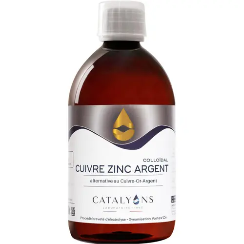 Oligo-éléments Catalyons Cuivre-Zinc-Argent - 500 ml