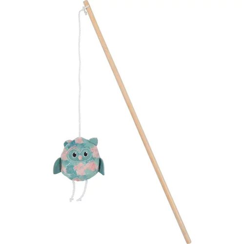 Canne à pêche pour chat coloris bleu feuille Zolux hibou Ethi'cat - 10 x 2,5 x 40 cm