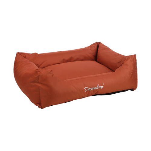 PANIER POUR CHIEN DREAMBAY® FLAMINGO™️ - RECTANGLE TERRE CUITE - 100x80x25CM