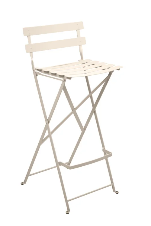 Tabouret haut Bistro coloris orange en acier Fermob - 42 x 31 x 74 cm
