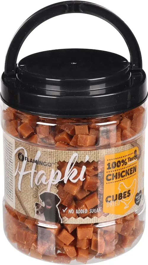Cubes de poulet pour chien Flamingo Hapki - 750 g