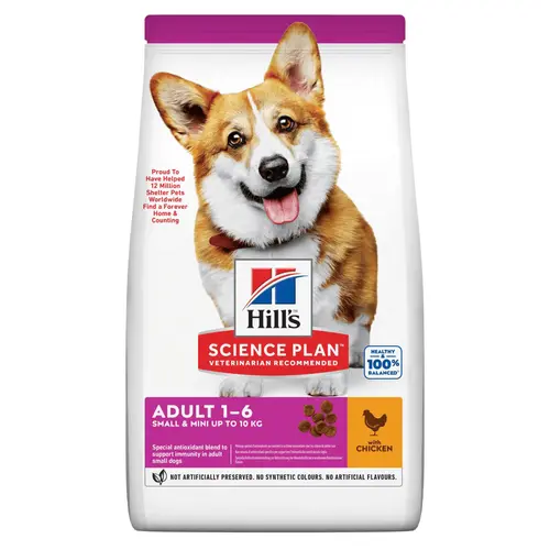 Croquette pour chien adulte de petite taille au poulet Hill's - 1,5 kg