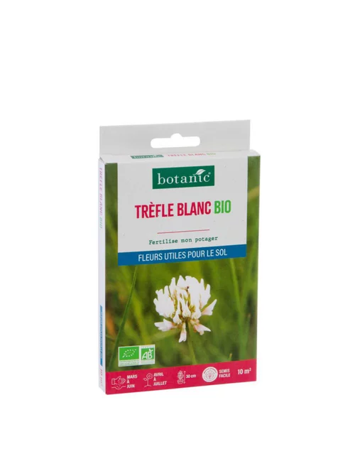 Graines de Trèfle blanc bio botanic® - graines à semer (10 m²)