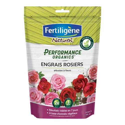 Fertilisant pour engrais rosiers Performance Organics Fertiligène - 700 g