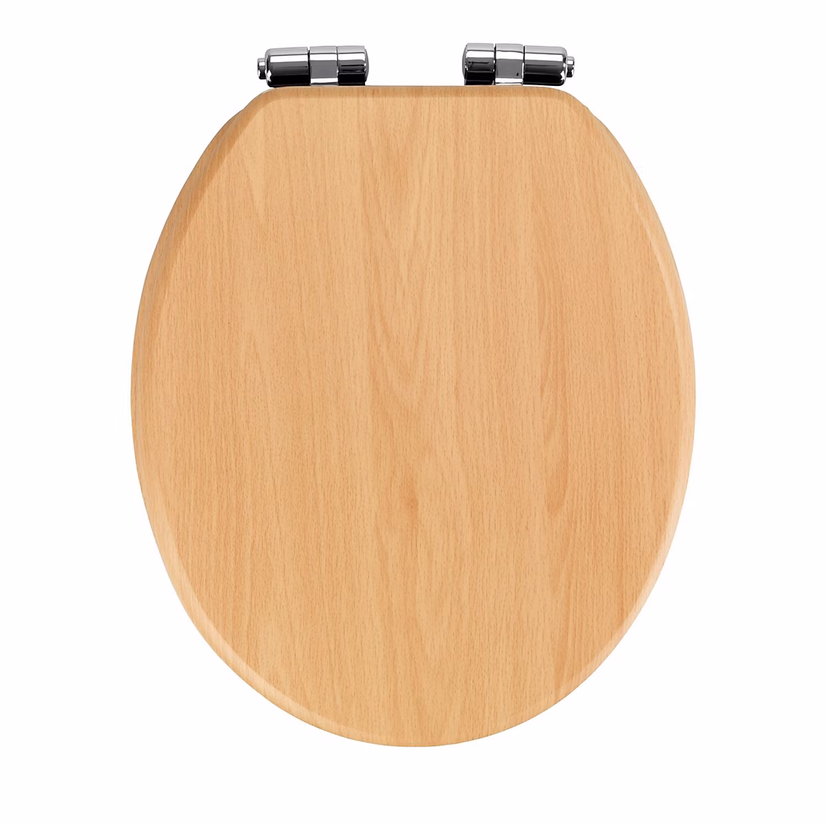 Abattant WC en MDF effet bois d'hêtre Marron – L. 35 x l. 42 x H. 3 cm, WENKO