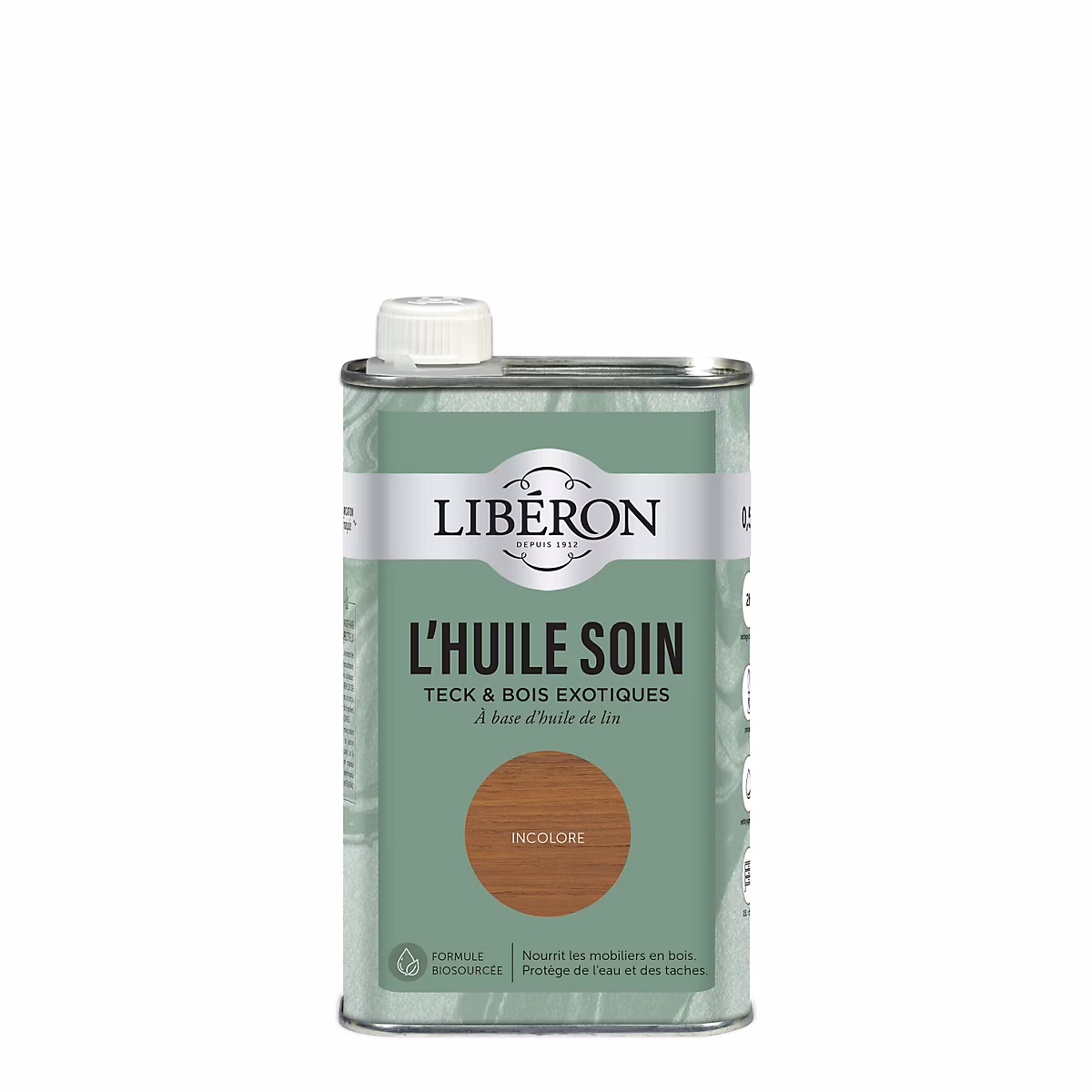 Relooking et peinture pour bois, meuble et objet – Huile de soin teck & bois exotiques Libéron incolore 500ml
