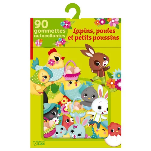 Lapins, Poules et Petits Poussins Mes Gommettes Lito 3 ans Éditions