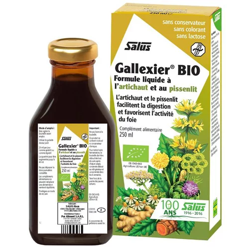 Complément alimentaire Bio au pissenlit et à l’artichaut Salus Gallexier - 250 ml