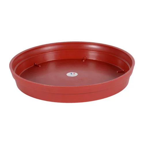 Soucoupe Toscane couleur rouge rubis - Ø 34,5cm x H4,8 cm