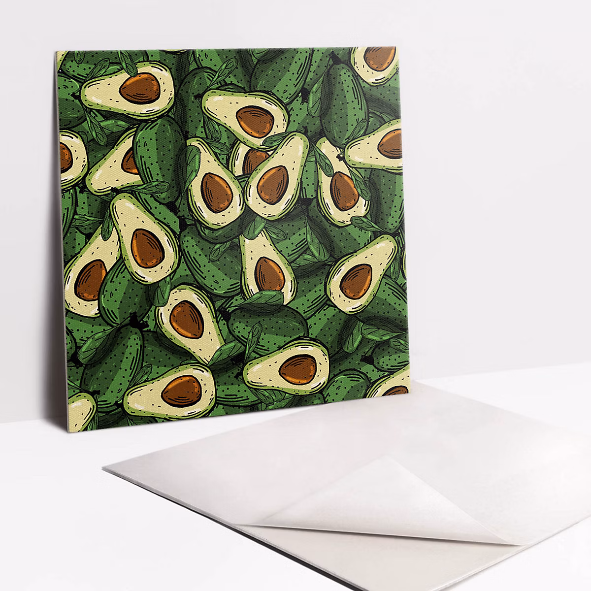 Carreaux vinyle Tulup 30 × 30 cm avocat vert 9 pcs
