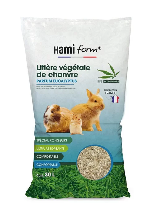 Litière chanvre eucalyptus Closeau - 30 L