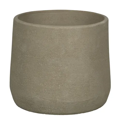 Pot coloris gris en terre recyclée - Ø 30 x 26 cm