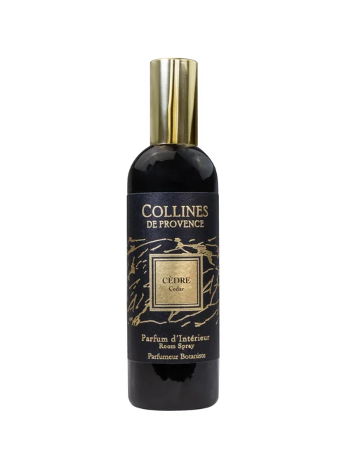 Parfum d’intérieur noir Collines de Provence Fleurs & Ecorces cèdre - 100 ml